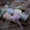 In stock: 5cm iriered laser small circle fishtail yarn ribbon bow hair accessories, shoes, flowers, toys, children's clothing accessories straps details Picture